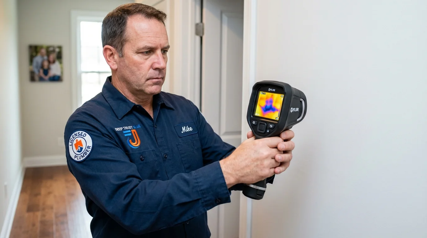 Thermal imaging leak detection by Johns Plumbing LLC in Ripon